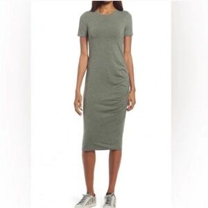 Treasure & Bond by Nordstrom Side Ruched Bodycon Midi Dress